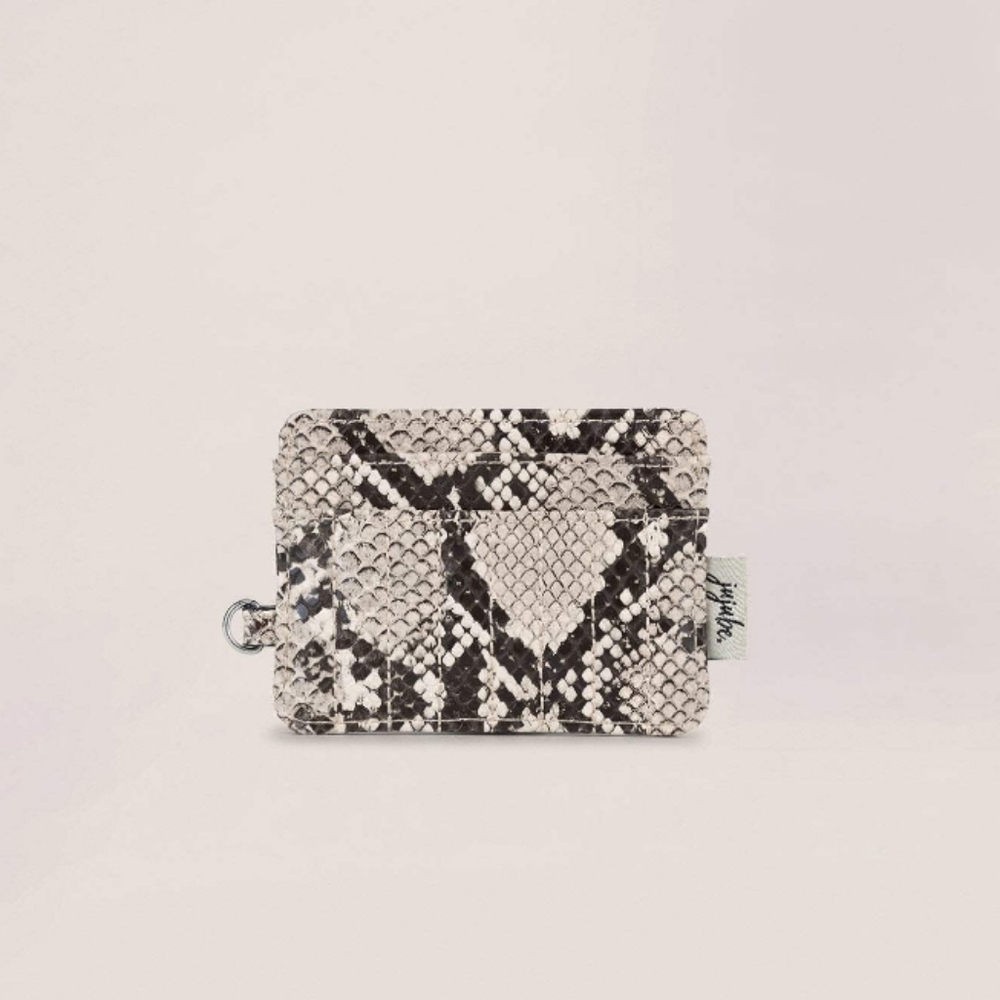 JuJuBe Coffee Break Vegan Leather Pocket Micro Wallet Card Case - Snakeskin Upsc
